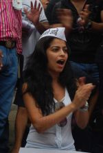 Shweta Keswani support Anna Hazare in Juhu, Mumbai on 24th Aug 2011 (33).JPG